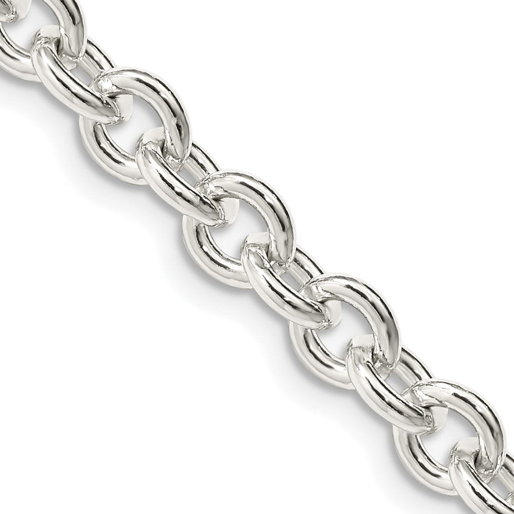 Sterling Silver 6.1mm Cable Chain - 5