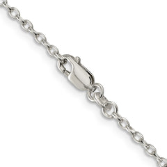 Sterling Silver 2.25mm Oval Cable Chain - 2