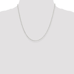 Sterling Silver 2.25mm Oval Cable Chain - 2