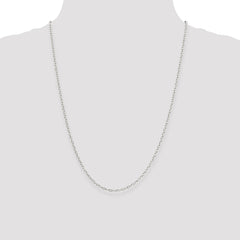 Sterling Silver 2.25mm Oval Cable Chain - 4