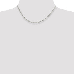Sterling Silver 3.75mm Oval Cable Chain - 3