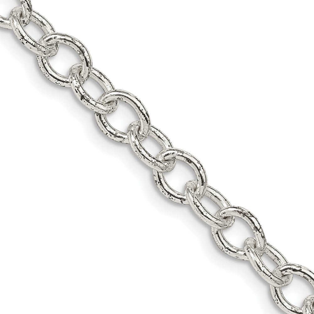 Sterling Silver 5.75mm Oval Cable Chain - 4