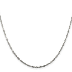 Sterling Silver 1.75mm Singapore Chain - 4