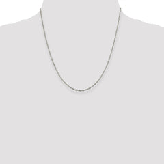 Sterling Silver 2mm Singapore Chain - 4
