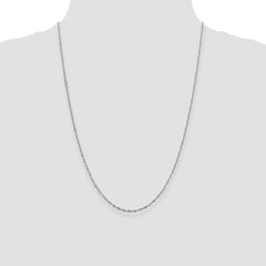 Sterling Silver 2mm Singapore Chain - 8