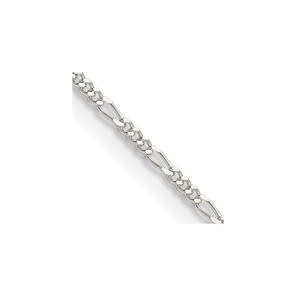 Sterling Silver 1.2mm Figaro Chain - 6