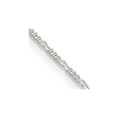 Sterling Silver 1.2mm Figaro Chain - 6