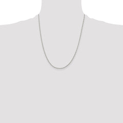 Sterling Silver 1.4mm Figaro Chain - 7