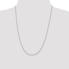 Sterling Silver 1.4mm Figaro Chain - 8