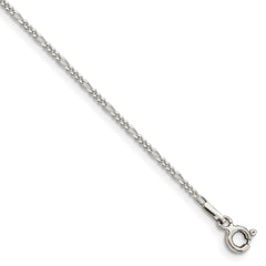 Sterling Silver 1.4mm Figaro Chain - 4