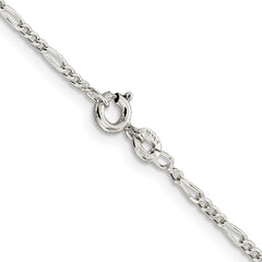 Sterling Silver 1.75mm Figaro Chain - 8