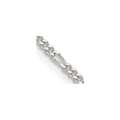 Sterling Silver 1.75mm Figaro Chain - 8