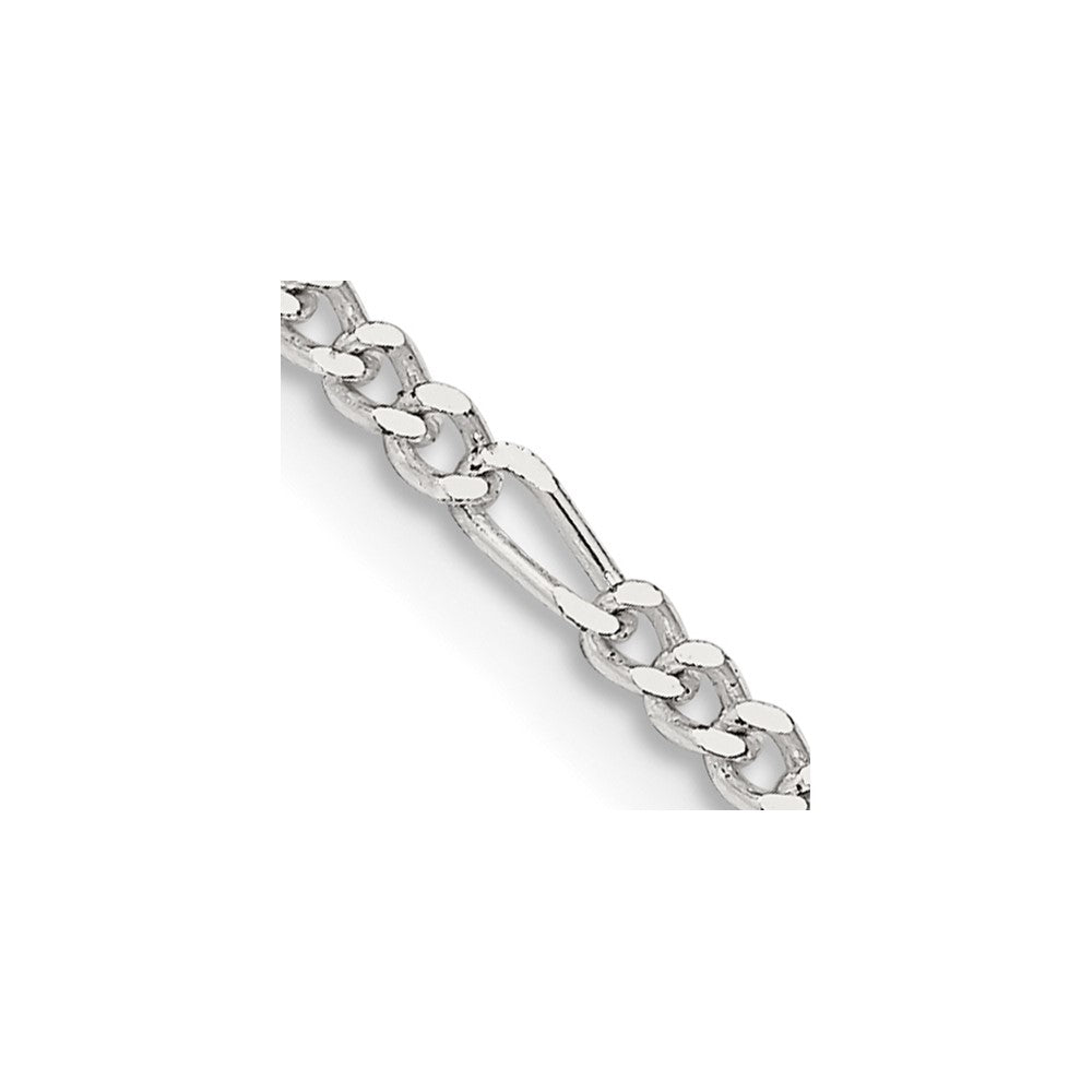 Sterling Silver 2.25mm Figaro Chain - 11