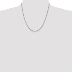 Sterling Silver 2.85mm Figaro Chain - 4