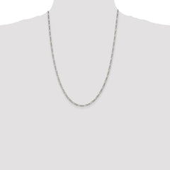 Sterling Silver 2.85mm Figaro Chain - 13