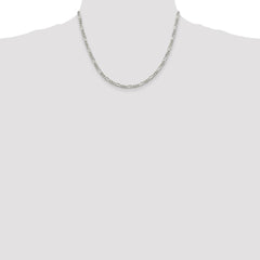 Sterling Silver 3.5mm Figaro Chain - 8