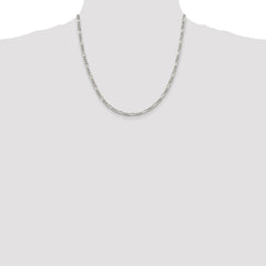 Sterling Silver 3.5mm Figaro Chain - 9