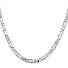 Sterling Silver 4.5mm Figaro Chain