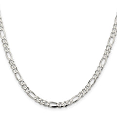 Sterling Silver 4.5mm Figaro Chain - 12