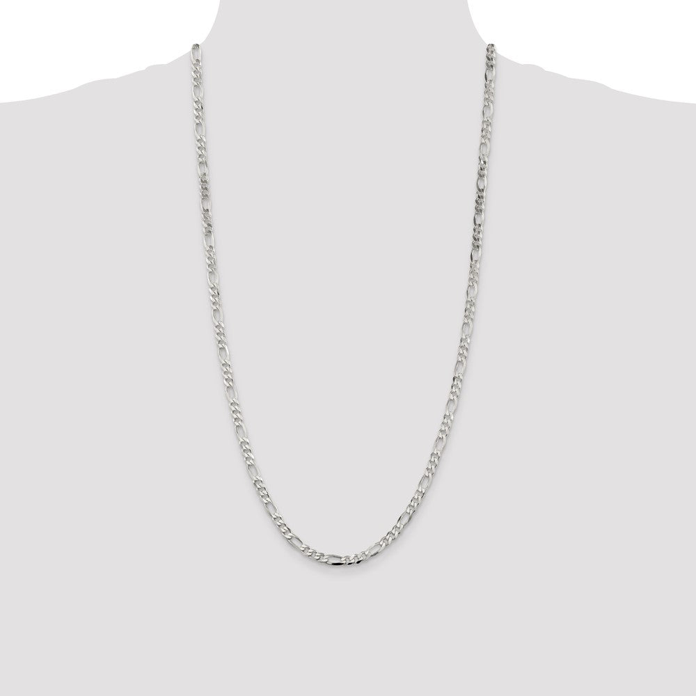 Sterling Silver 4.5mm Figaro Chain