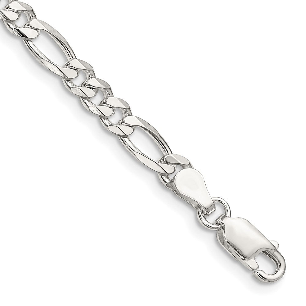 Sterling Silver 4.5mm Figaro Chain - 10
