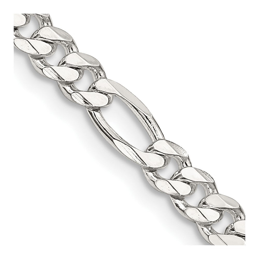 Sterling Silver 4.5mm Figaro Chain - 13