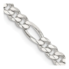 Sterling Silver 4.5mm Figaro Chain - 13