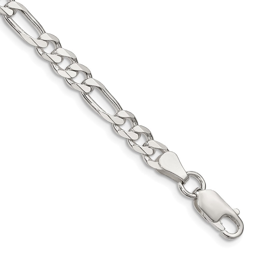 Sterling Silver 5.5mm Figaro Chain - 10