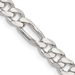 Sterling Silver 5.5mm Figaro Chain - 13