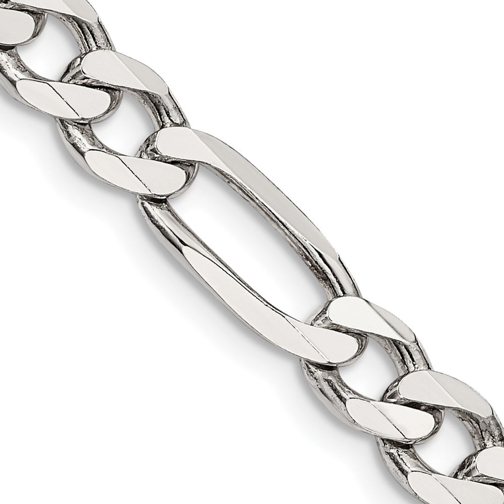 Sterling Silver 6.75mm Figaro Chain - 11