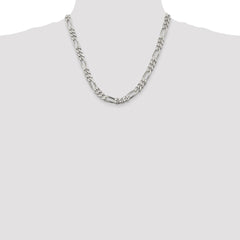 Sterling Silver 8mm Figaro Chain