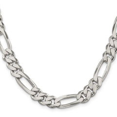 Sterling Silver 9mm Figaro Chain - 4