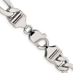 Sterling Silver 9mm Figaro Chain - 4
