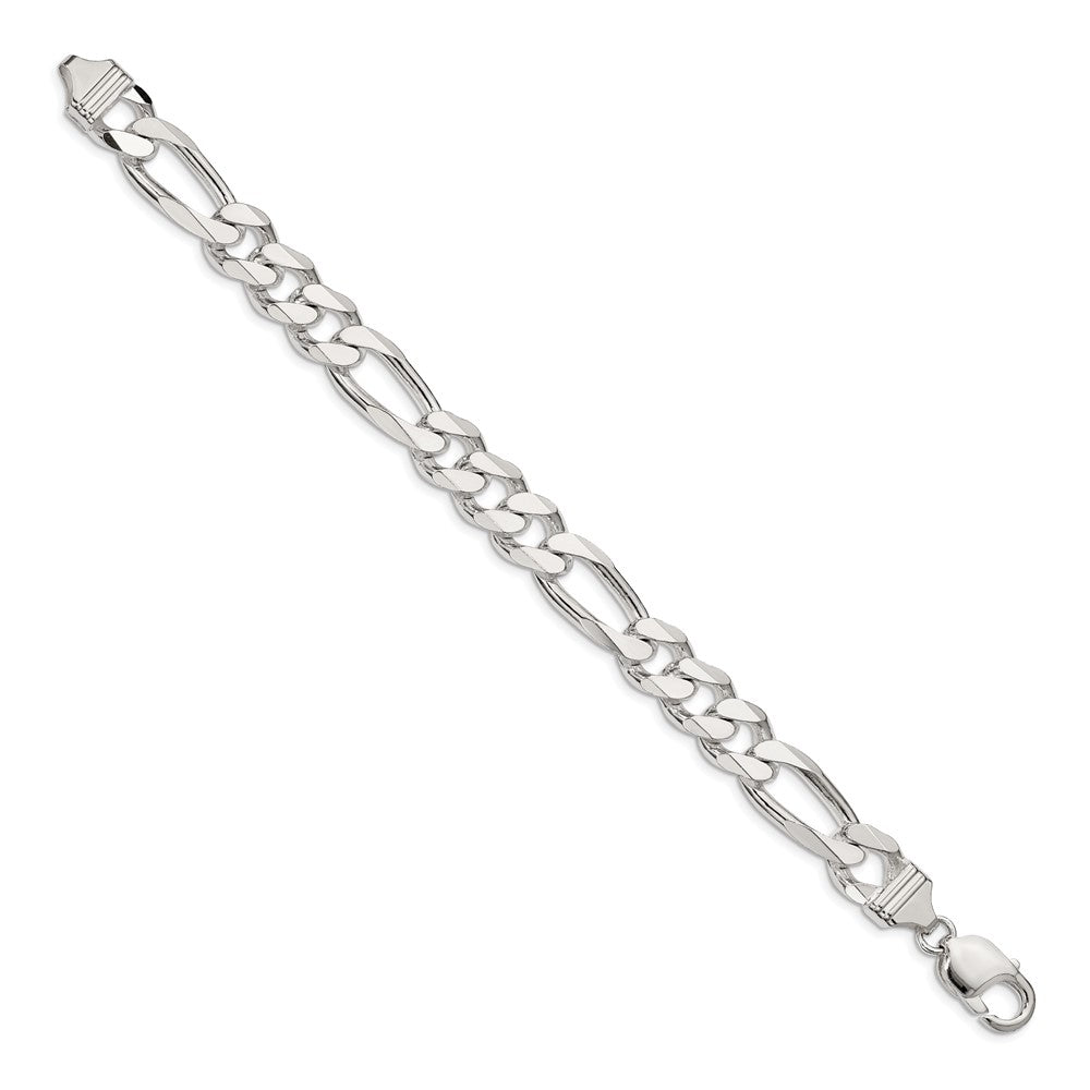 Sterling Silver 10.75mm Figaro Chain - 6