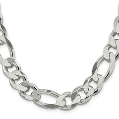 Sterling Silver 13.5mm Figaro Chain - 2