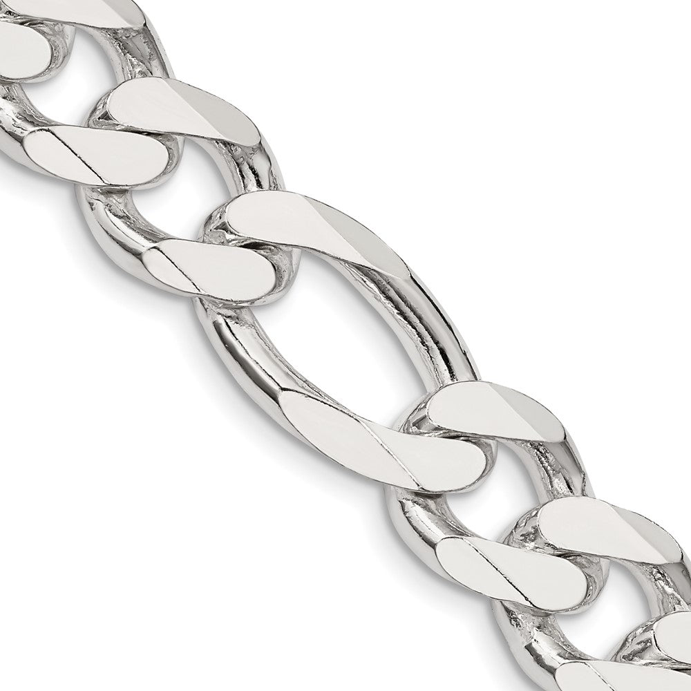 Sterling Silver 13.5mm Figaro Chain - 2