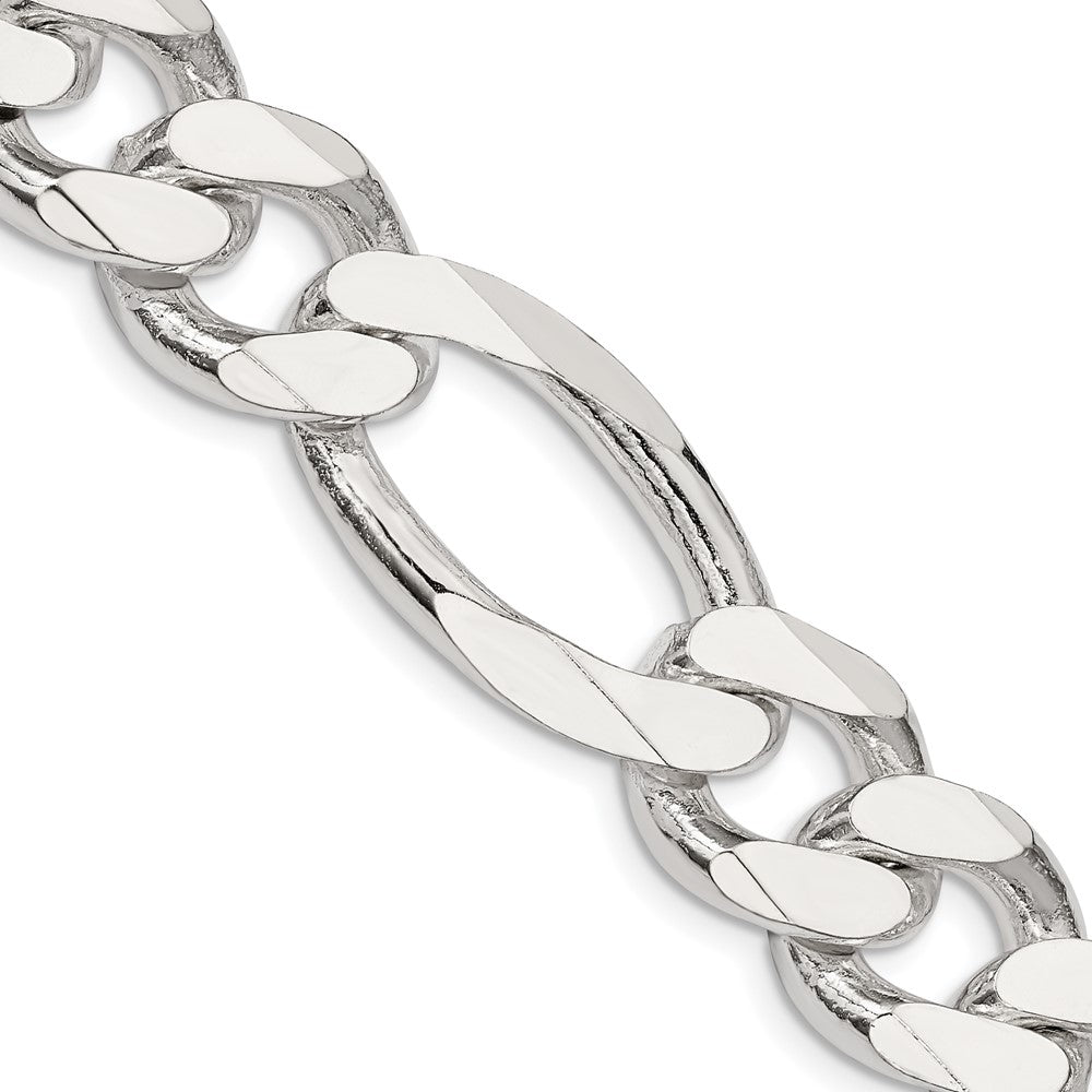 Sterling Silver 15mm Figaro Chain - 7