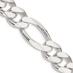 Sterling Silver 15mm Figaro Chain - 7