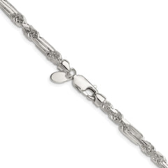 Sterling Silver 4.75mm D/C Figarope Chain - 6