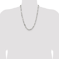 Sterling Silver 4.75mm D/C Figarope Chain - 6