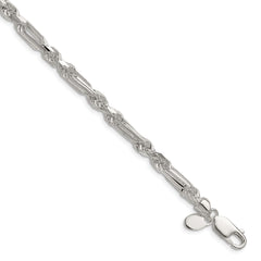 Sterling Silver 4.75mm D/C Figarope Chain - 7
