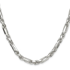 Sterling Silver 6mm D/C Figarope Chain - 2