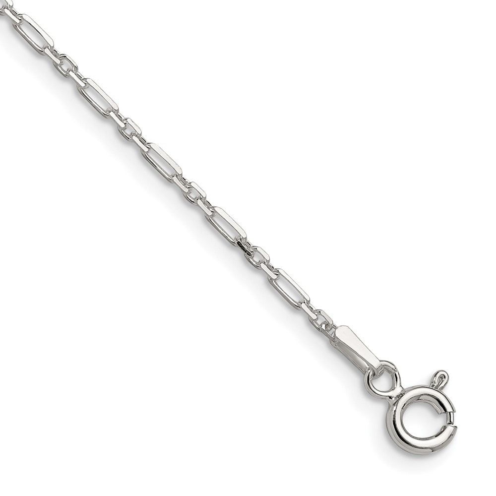 Sterling Silver D/C 1.75mm 3 Short Plus 1 Long Cable Link Chain - 5