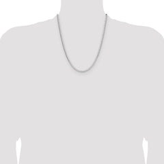 Sterling Silver 3.25mm D/C Square Curb Chain - 7