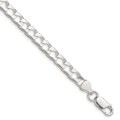 Sterling Silver 5.75mm D/C Square Curb Chain - 2