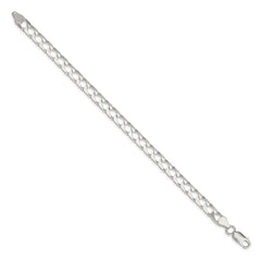 Sterling Silver 6.25mm D/C Square Curb Chain - 6