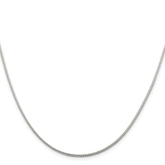 Sterling Silver 1.45mm Diamond-cut Round Franco Chain w/2in ext.