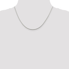 Sterling Silver 1.45mm Diamond-cut Round Franco Chain w/2in ext.