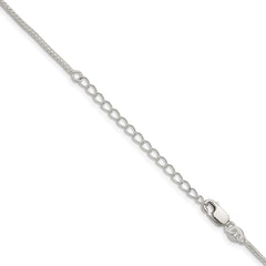 Sterling Silver 1.45mm Diamond-cut Round Franco Chain w/2in ext.