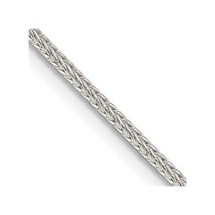 Sterling Silver 1.45mm Diamond-cut Round Franco Chain - 9